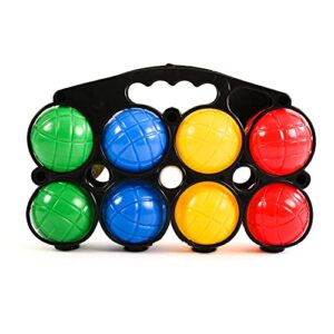 KandyToys 8 Piece Boules Set Garden Games Pentanque Set in Carry Case