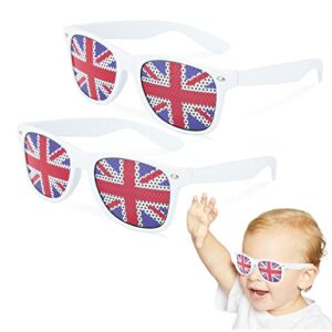 Runmeihe Union Jack Glasses