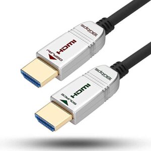 FeizLink 4K HDMI Cable 1m Fibre Optic High Speed 18Gbps Support HDMI2.0 4K 60Hz HDR10 HDCP2.2 ARC 4:4:4 3D HEC Compatible for Apple TV HDTV Projector Roku TV Box Home Theater PS4 Nintendo Switch