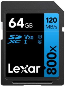 Lexar High-Performance 800x SD Card 64GB