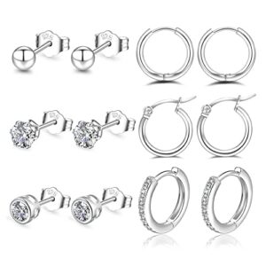 S925 Sterling Silver Stud Earrings