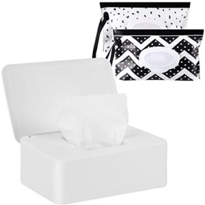 Wet Wipes Dispenser Box and 2 Pcs Baby Wet Wipes Pouches