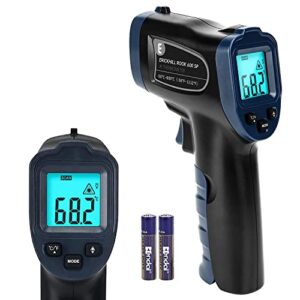ERICKHILL Infrared Thermometer -50℃~600℃ Non-Contact Laser Thermometer Gun LCD Backlit Digital Display Adjustable Emissivity - for Vehicle Repair/Cooking/BBQ/Freezer/Food