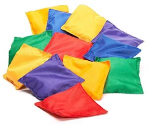 Prextex Small Bean Bags for Toys Ring Toss Game - Soft Play Equipment for Toddlers | Sports Day Kit