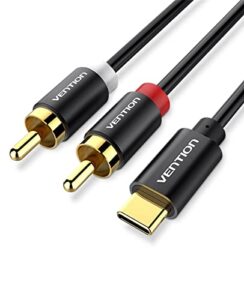 VENTION USB C to 2 RCA Audio Cable Type-C to RCA Cable 2RCA Jack USB-C Audio Line