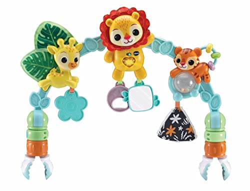 VTech On-the-Go Animal Arch | Developmental Pushchair & Pram Baby Toy with Music & Sounds | Suitable for Ages 3 - 24 Months | Amazon Exclusive