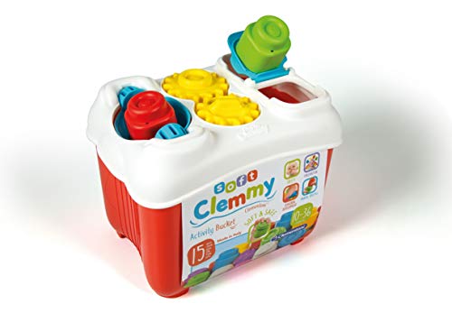 Clementoni 17171 Soft Clemmy Activity Bucket for Babies and Toddlers