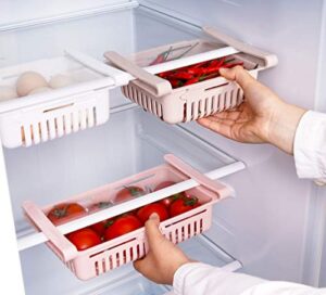 HapiLeap Retractable Drawer Organizer For Fridge