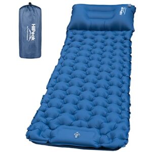 HiiPeak Sleeping Pad - Ultralight Inflatable Sleeping Mat with Built-in Foot Pump