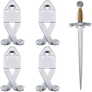 Metal Single Sword Wall Mounts Vertical Wall Sword Display Hook Universal Sword Holder Multifunctional Adjustable Sword Wall Mou