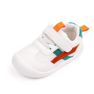 MK MATT KEELY Baby Boys Girls First Walking Shoes Toddler Anti-Slip Soft PU Leather Prewalker Sneakers