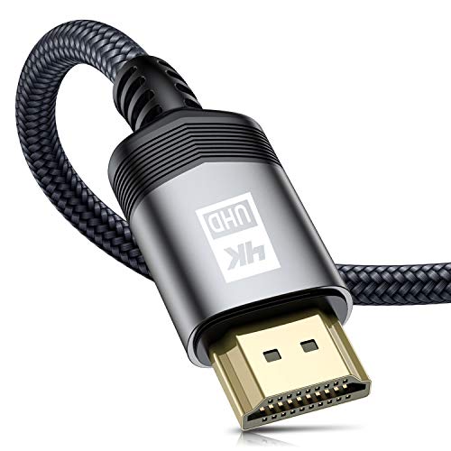 4K HDMI Cable 4M HDMI Lead 2.0 Braided High Speed 18Gbps Support 4K@60Hz 2K@144/165Hz ARC