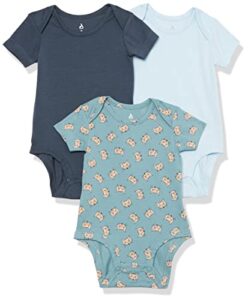 Amazon Aware Unisex Babies' Cotton Stretch Jersey Short-Sleeved Bodysuit