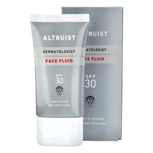 Altruist Dermatologist Sunscreen Fluid SPF30 – Superior 5star UVA protection by Dr Andrew Birnie premium antioxidant face protection