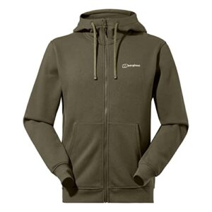 Berghaus Mens Logo Kangaroo Pocket Organic Cotton Full Zip Hoody