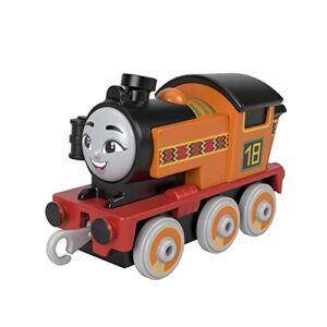 Thomas & Friends ​Fisher-Price Nia Die-Cast Push-Along toy train engine for preschool kids ages 3 years and olde