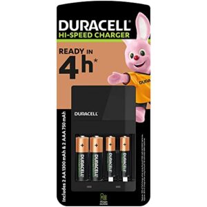 Duracell 4 hours Battery Charger with 2 AA and 2 AAA