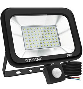 SYLSTAR 50W LED Security Lights Outdoor Motion Sensor