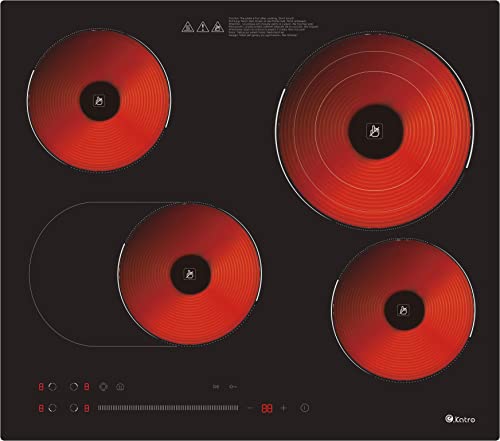 Ekatro 6700W four burners infrared hob