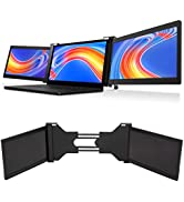 15 Inch Triple Portable Monitor, Type C and HDMI Port, FHD 1080P IPS HDR Laptop Screen Extender D...