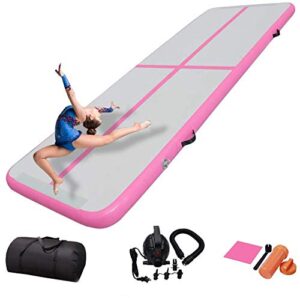 COLCYSE 3M/4M/5M/7M Air Gymnastics Track Tumbling Mat/Inflatable Gymnastics Tumble Track Gym Mat for Home Use/Training/Cheerleading/Yoga/Water Fu