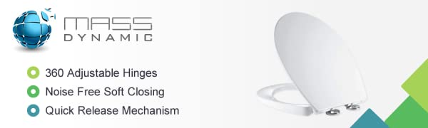 Mass Dynamic Oval Toilet Seat