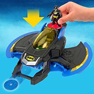 ​Fisher-Price Imaginext DC Super Friends Batwing, toy plane and Batman figure for preschool kids 