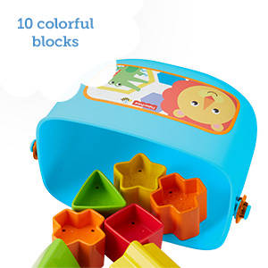 Classic stacking and sorting fun that introduces baby to shapes, colours & more!