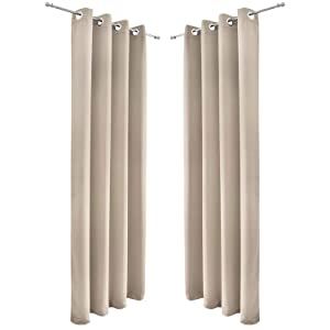 blackout curtain ready made eyelet loop thermal curtains darkening
