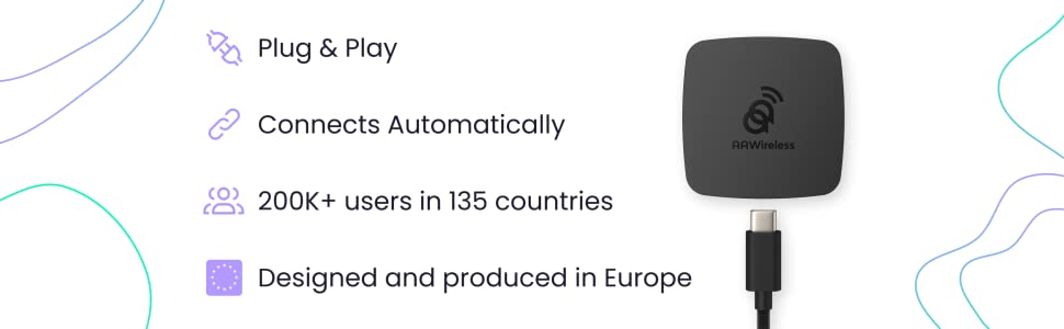 Wireless Android Auto Adapter for all cars