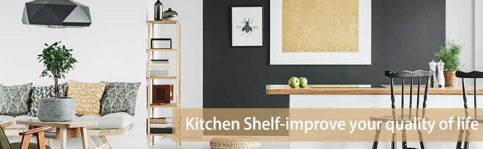 2-Pack Kitchen Shelf Organizer for Cabinet
