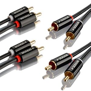 SEBSON 2x RCA Audio Cable 3m