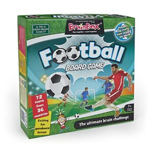 BrainBox | Football Board Game | Trivia Game | Ages 8+ | 1+ Players | 10 Minutes Playing Time