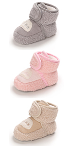Baby Booties Shoes Boy Girl Newborn 0 3 6 12 18 Months Infant First Baby Boots Slippers Size 2 4 UK