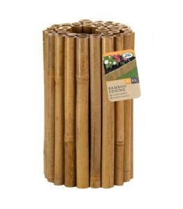 Garden Mile Bamboo 30cm x 1m Border Edging Garden Lawn Borders Fence Flowerbed Grass Edge Decorative Fencing Mowing Barrier Garden Separator Tidy Pathways Driveway Walkway Tree Pond Outdoor Décor (2)