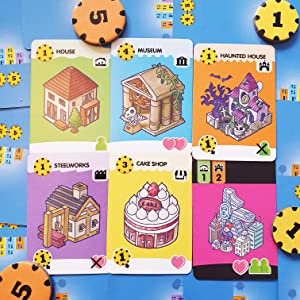 Cockatil games happy city board game components