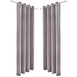 blackout curtain ready made eyelet loop thermal curtains darkening