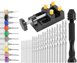 37pcs Pin Vise Hand Drill Set Include Pin Vise Hand Drill