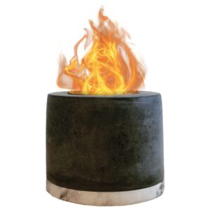 ROUNDFIRE Concrete Table Top Fire Pit - Bioethanol Fire