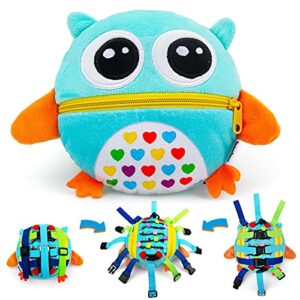beetoy Buckle Sensory Pillow Toys for Toddlers Travel Toys on Plane