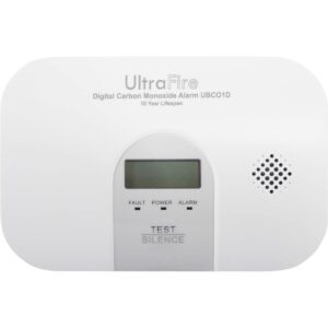 UltraFire UBCO1D – 10 Year Life Battery Powered Carbon Monoxide Alarm with Digital Display