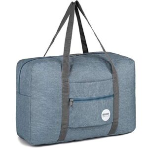 Cabin Bag 45x36x20 for Easyjet Airlines Underseat Travel Bag Holdall Bag Carry on Hand Luggage Weekend Bag for Women (Denim Blue 25L)