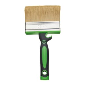 Fit For The Job 4 inch Large Capacity Shed And Fence Block Brush for Rapid Painting of Sheds & Fences and Other Garden Woodwork