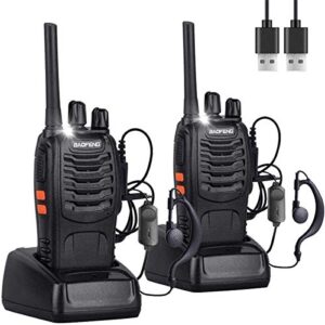 Nineaccy Walkie Talkies Portable and Rechargeable Comunicador Transmitter Transceiver radio set for Children play and adults work.