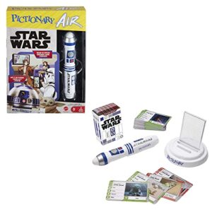 Pictionary Air Star Wars Family Drawing Game for Kids and Adults with R2-D2 Lightpen and Two Levels of Clues