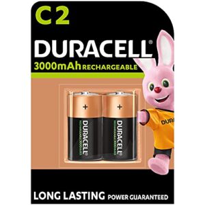 Duracell 75052458 Rechargeable C 3000 mAh Batteries