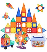 Veluoess Kids Art Easel Wooden Tabletop Easel,3 in 1 Double-Sided Painting Board for Children Mul...