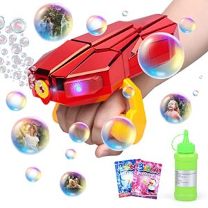 ARANEE Bubble Machine LED Handheld Automatic Bubble Gun Make 5000+ Bubbles/Minute