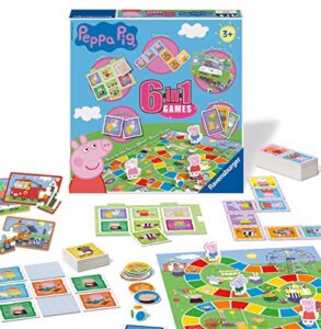 Ravensburger Peppa Pig 6-in-1 Games Compendium For Kids & Families Age 3 Years and Up - Bingo