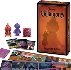 Ravensburger Disney Villainous Bigger and Badder Family Strategy Board Game for Adults & Kids Age 10 Years Up - Can Be Played as a Stand-Alone or Expansio